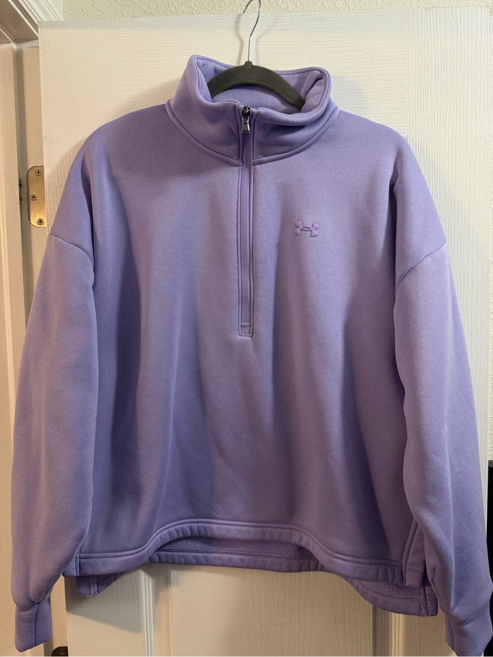 Under Armour Women’s Lavender Quarter-Zip Pullover Sweater